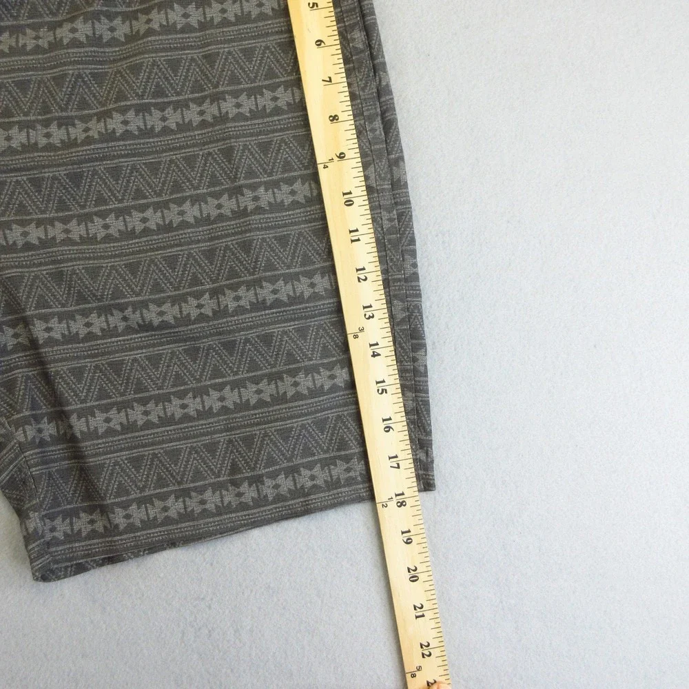 Hurley‎ Board Shorts Mens 33 Grey Phantom Aztec Geometric Stretch Surf Swim